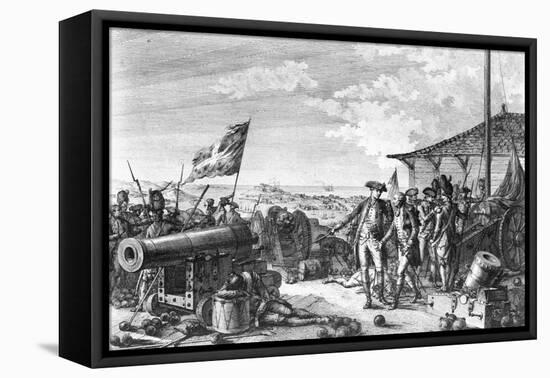 British Invading Grenada Island-null-Framed Premier Image Canvas