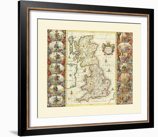 British Isles, 1645-Joan Blaeu-Framed Premium Giclee Print