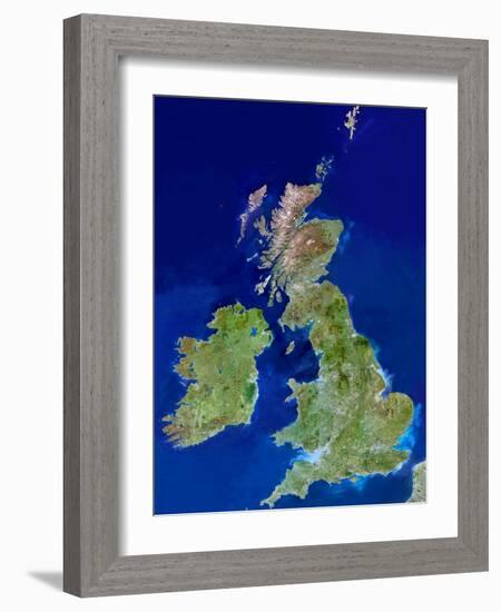 British Isles, Satellite Image-PLANETOBSERVER-Framed Photographic Print