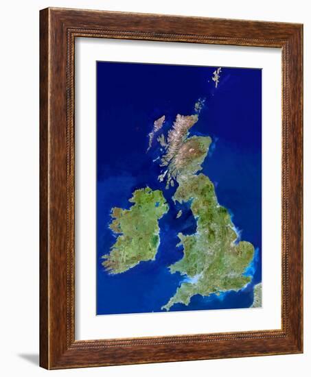 British Isles, Satellite Image-PLANETOBSERVER-Framed Photographic Print