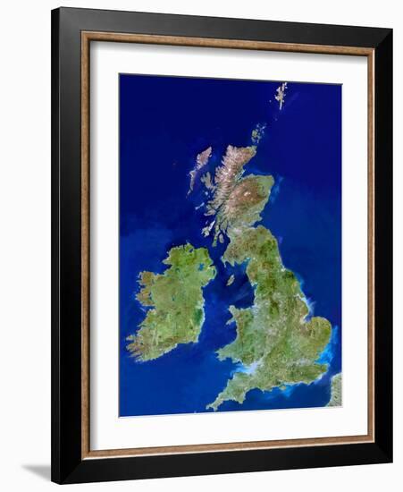 British Isles, Satellite Image-PLANETOBSERVER-Framed Photographic Print