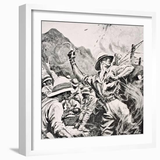 British Lieutenant W.T. Forshaw Vc, from 'The War Illustrated Album Deluxe', Published in London,…-English School-Framed Giclee Print
