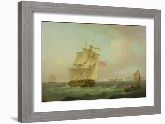 British Man-O'-War-Thomas Whitcombe-Framed Giclee Print