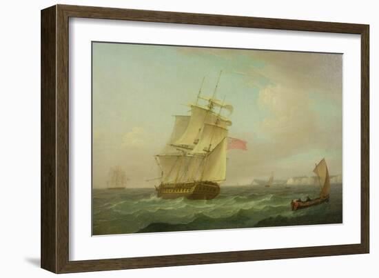 British Man-O'-War-Thomas Whitcombe-Framed Giclee Print