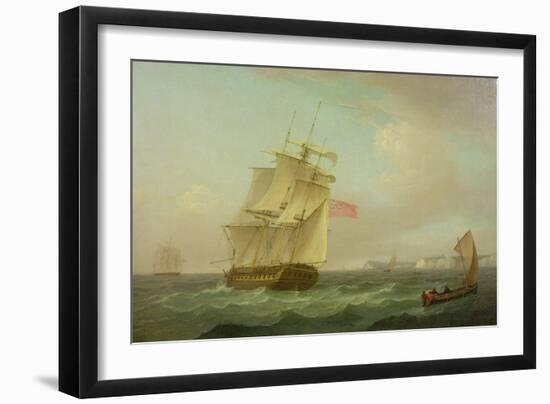 British Man-O'-War-Thomas Whitcombe-Framed Giclee Print