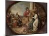 British Manufactory - A Sketch, 1791 (Oil on Paper Mounted on Wood)-Benjamin West-Mounted Giclee Print