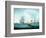 British Men-O'-War and a Hulk in a Swell, a Sailing Boat in the Foreground-Thomas Buttersworth-Framed Premium Giclee Print