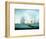 British Men-O'-War and a Hulk in a Swell, a Sailing Boat in the Foreground-Thomas Buttersworth-Framed Premium Giclee Print