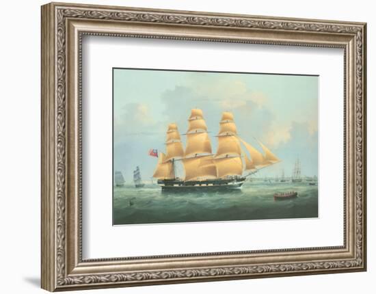 British Merchantman Ship-Samuel Walters-Framed Premium Giclee Print