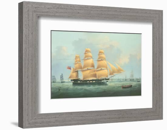 British Merchantman Ship-Samuel Walters-Framed Premium Giclee Print