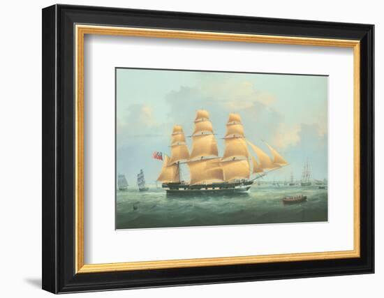 British Merchantman Ship-Samuel Walters-Framed Premium Giclee Print