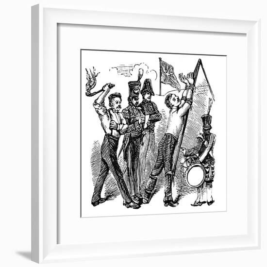 British Military Discipline, 19th Century-null-Framed Giclee Print