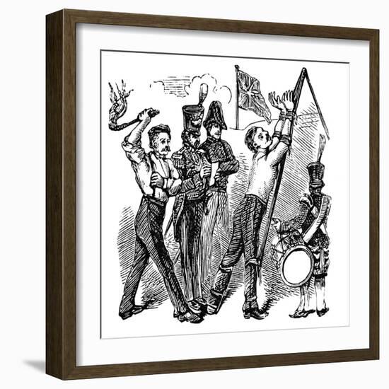 British Military Discipline, 19th Century-null-Framed Giclee Print