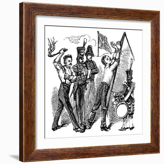 British Military Discipline, 19th Century-null-Framed Giclee Print