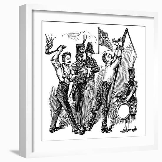 British Military Discipline, 19th Century-null-Framed Giclee Print