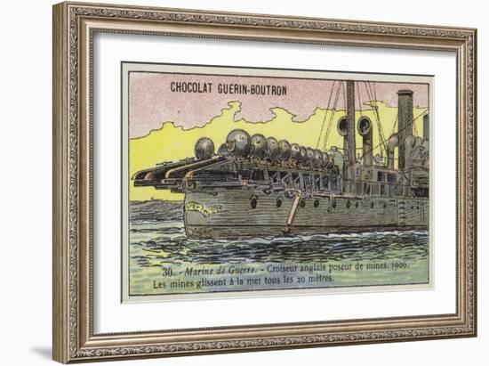 British Minelayer, 1906-null-Framed Giclee Print