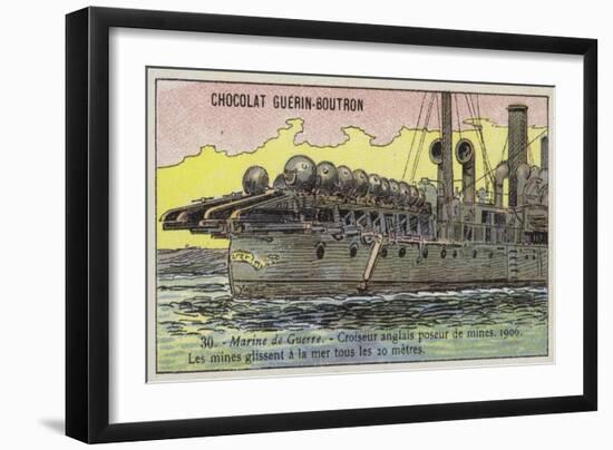 British Minelayer, 1906-null-Framed Giclee Print