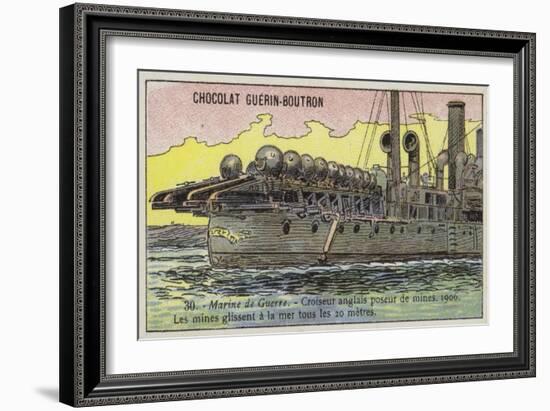 British Minelayer, 1906-null-Framed Giclee Print