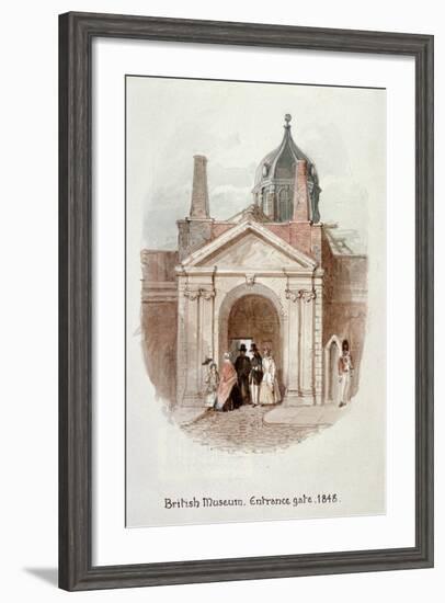 British Museum, Entrance Gate, 1848-James Findlay-Framed Giclee Print