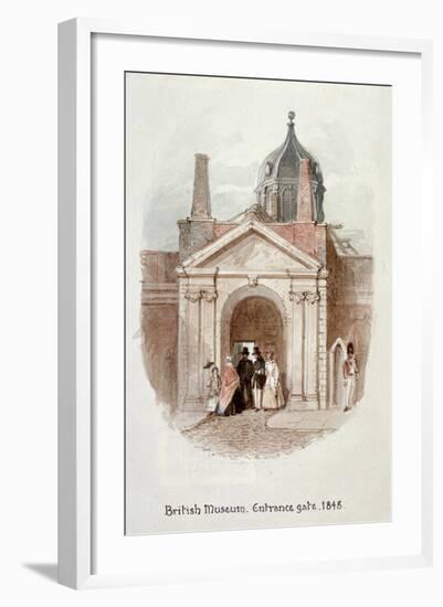 British Museum, Entrance Gate, 1848-James Findlay-Framed Giclee Print