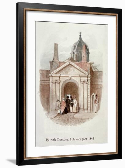 British Museum, Entrance Gate, 1848-James Findlay-Framed Giclee Print