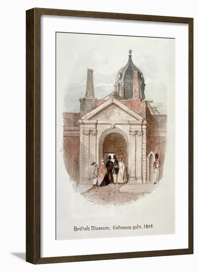 British Museum, Entrance Gate, 1848-James Findlay-Framed Giclee Print