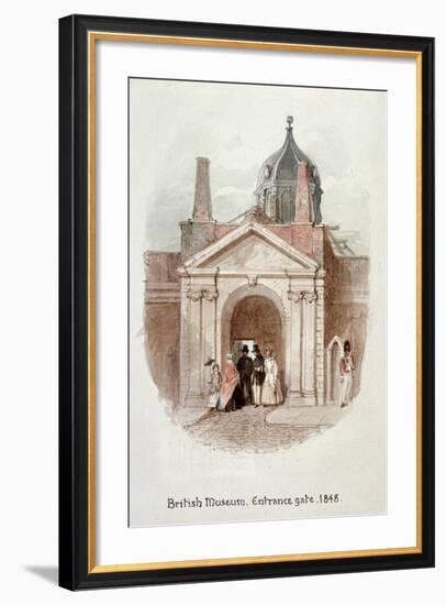 British Museum, Entrance Gate, 1848-James Findlay-Framed Giclee Print