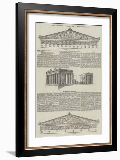 British Museum, Restoration of the Parthenon-null-Framed Giclee Print