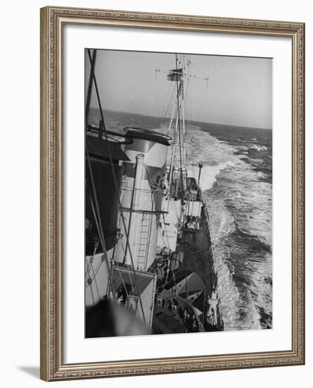 British Navy-H.M.S. Grenville-William Vandivert-Framed Premium Photographic Print