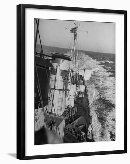 British Navy-H.M.S. Grenville-William Vandivert-Framed Premium Photographic Print