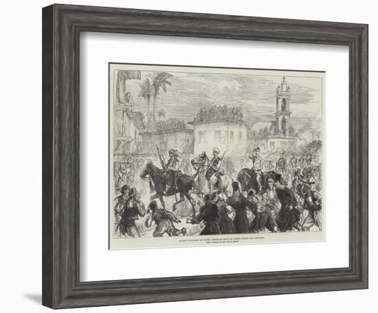 British Occupation of Cyprus, Triumphal Entry of Captain Swaine into Levconico-Charles Robinson-Framed Giclee Print