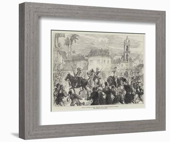 British Occupation of Cyprus, Triumphal Entry of Captain Swaine into Levconico-Charles Robinson-Framed Giclee Print