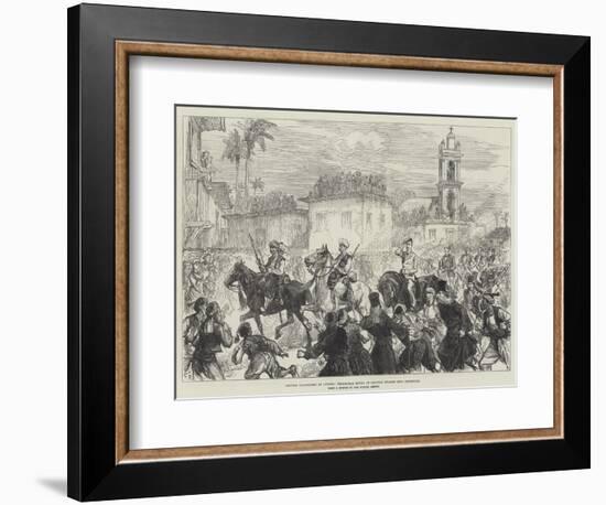 British Occupation of Cyprus, Triumphal Entry of Captain Swaine into Levconico-Charles Robinson-Framed Giclee Print