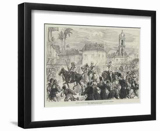 British Occupation of Cyprus, Triumphal Entry of Captain Swaine into Levconico-Charles Robinson-Framed Giclee Print