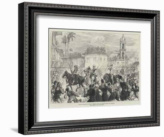 British Occupation of Cyprus, Triumphal Entry of Captain Swaine into Levconico-Charles Robinson-Framed Giclee Print