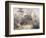 British Officers Tiger Shooting in India, 1860s-null-Framed Giclee Print