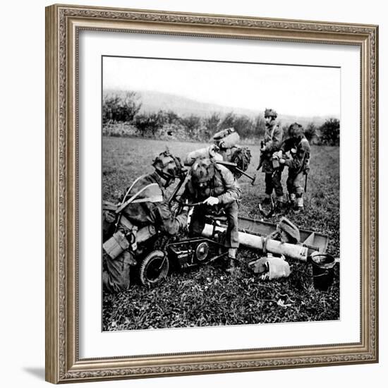 British Paratroops on Exercise in England; Second World War-null-Framed Photographic Print