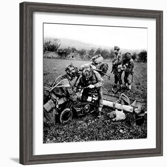 British Paratroops on Exercise in England; Second World War-null-Framed Photographic Print