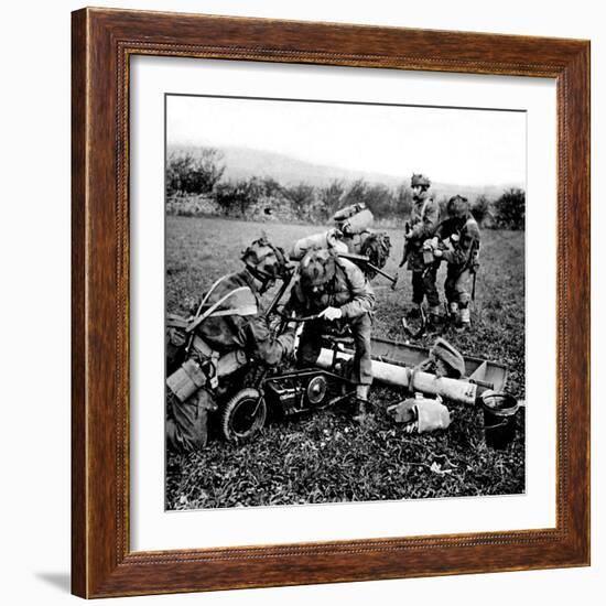 British Paratroops on Exercise in England; Second World War-null-Framed Photographic Print