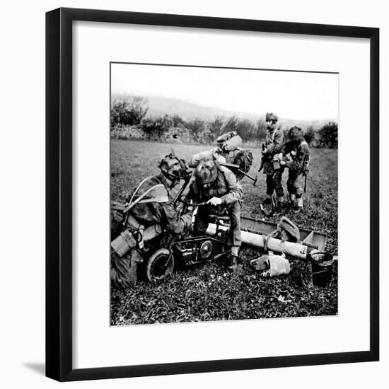 British Paratroops on Exercise in England; Second World War-null-Framed Photographic Print