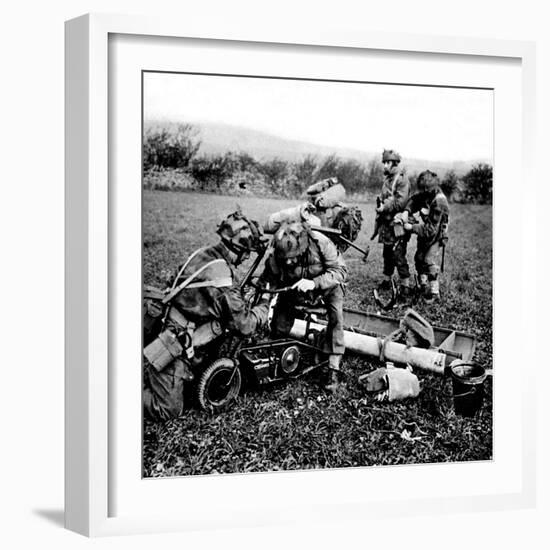 British Paratroops on Exercise in England; Second World War-null-Framed Photographic Print