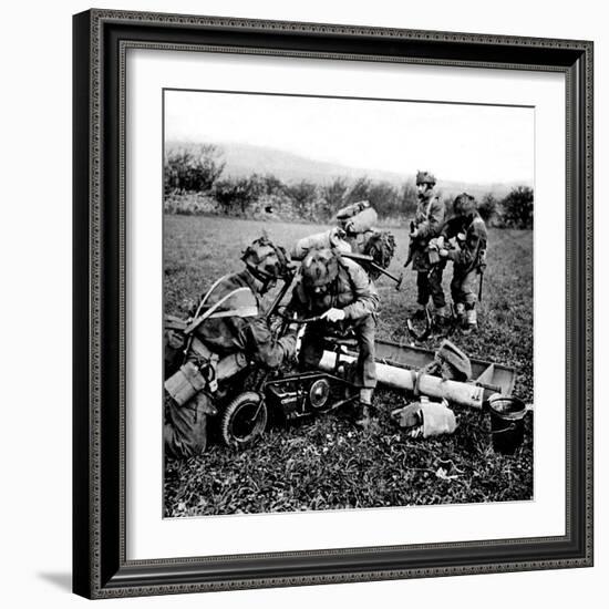 British Paratroops on Exercise in England; Second World War-null-Framed Photographic Print