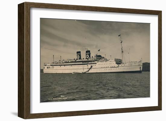 British Passenger Ship Ss Arandora Star of the Blue Star Line, 1936-null-Framed Photographic Print