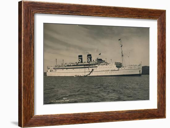 British Passenger Ship Ss Arandora Star of the Blue Star Line, 1936-null-Framed Photographic Print