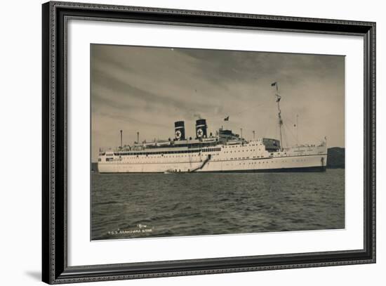 British Passenger Ship Ss Arandora Star of the Blue Star Line, 1936-null-Framed Photographic Print