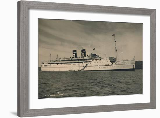 British Passenger Ship Ss Arandora Star of the Blue Star Line, 1936-null-Framed Photographic Print