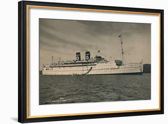 British Passenger Ship Ss Arandora Star of the Blue Star Line, 1936-null-Framed Photographic Print