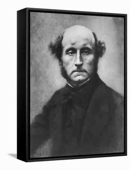 British Philosopher and Economist John Stuart Mill-null-Framed Premier Image Canvas