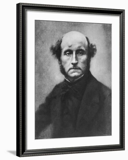 British Philosopher and Economist John Stuart Mill-null-Framed Premium Photographic Print