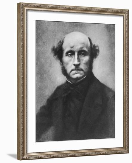 British Philosopher and Economist John Stuart Mill-null-Framed Premium Photographic Print